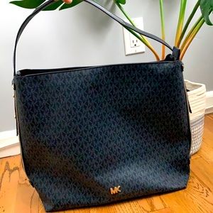 Blue Michael Kors tote bag